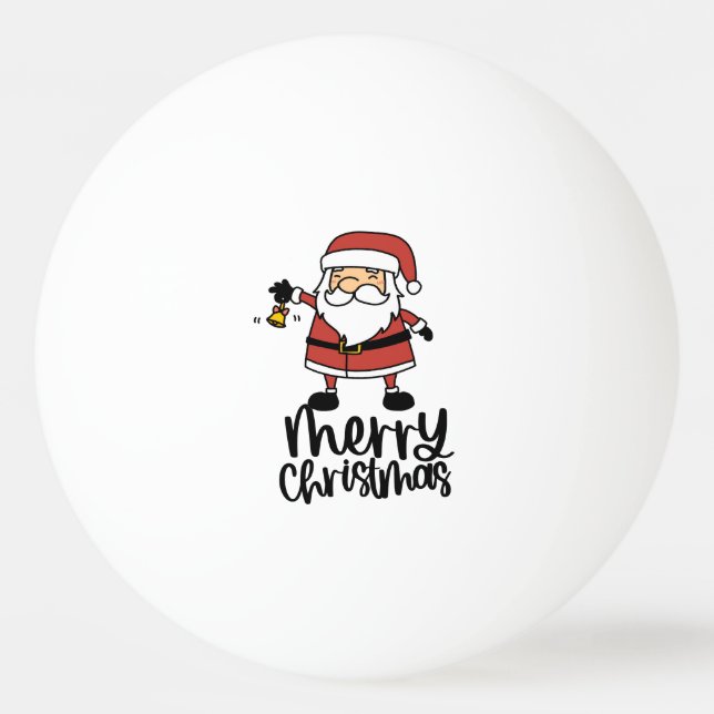 Christmas with Santa Claus Ping Pong Ball (Front)