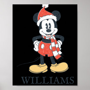 Christmas With Santa Hat Poster