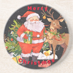 Christmas with Santa - Holiday Season Coaster