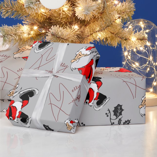 Christmas with Santa  Wrapping Paper (Holidays)