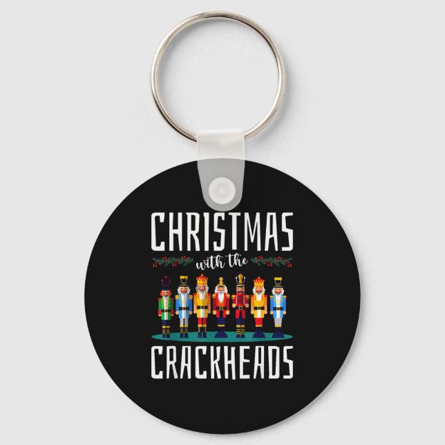 Christmas With The Crackheads Funny Family Ugly Nu Key Ring (Front)