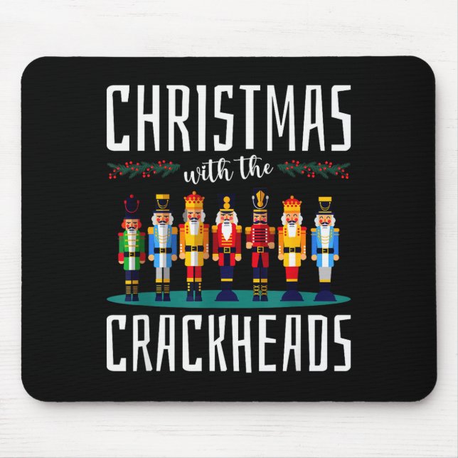 Christmas With The Crackheads Funny Family Ugly Nu Mouse Mat (Front)