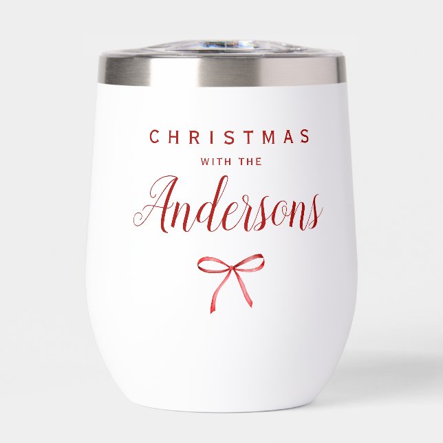 Christmas with the family - red ribbon (Front)