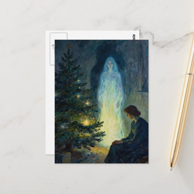 Christmas With the Ghost of You Postcard (Front/Back In Situ)