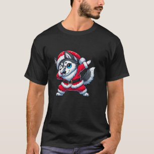 Christmas Wolf Santa Funny Wolf Lover T-Shirt
