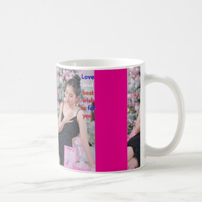 Christmas woman with presents  coffee mug (Right)