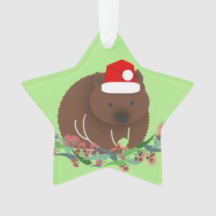 Christmas Wombat Ornament