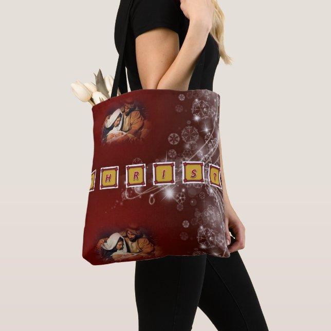 Christmas Women's Tote Bags, Jesus Christ Bag (Close Up)