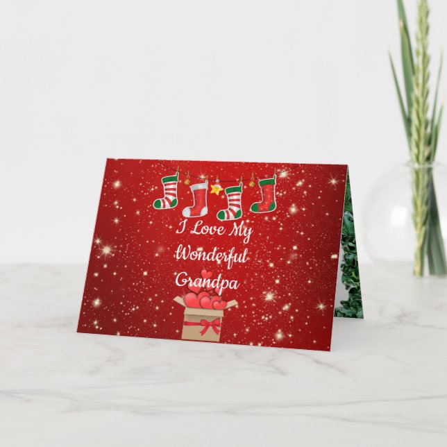Christmas Wonderful Grandpa Card (Front)