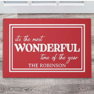 Christmas Wonderful time of the year Doormat