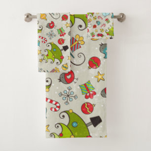 Christmas Wonderland Fun Bath Towel Set
