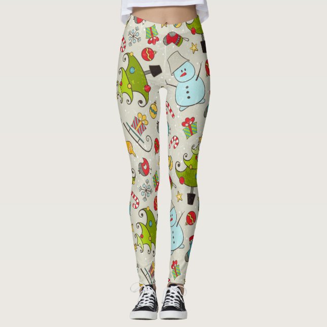Christmas Wonderland Fun Leggings (Front)