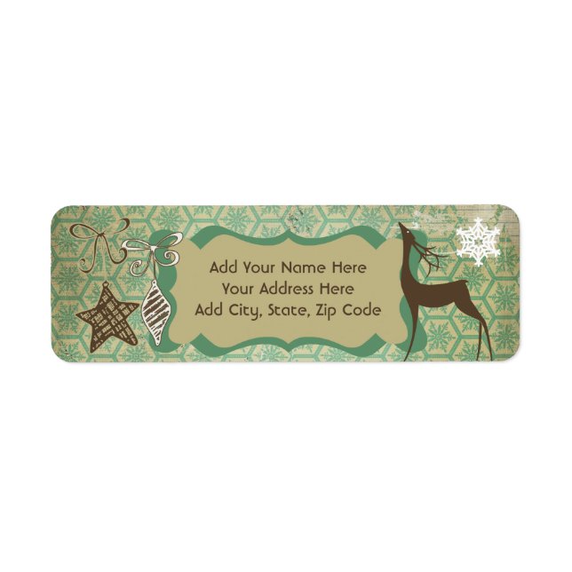 Christmas Wonderland Holiday Address Labels (Front)
