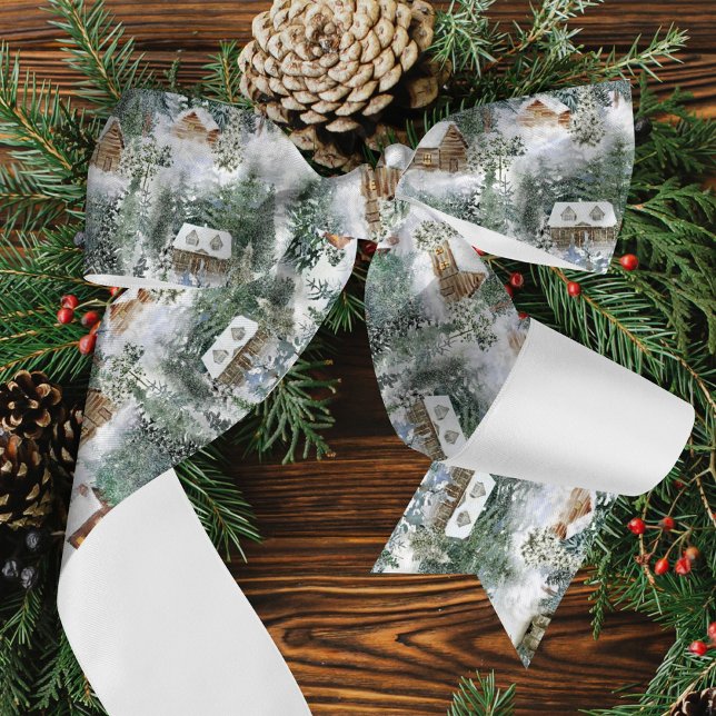 Christmas Woodland Rustic Winter Satin Ribbon (Creator Uploaded)