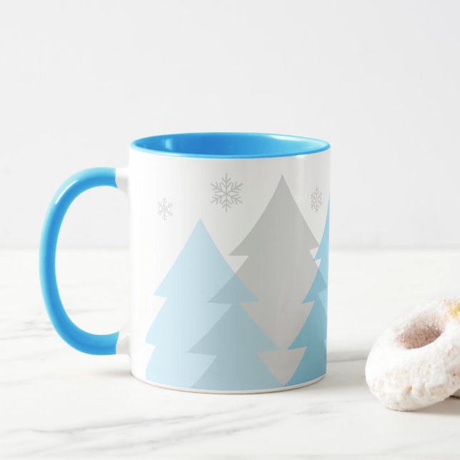 Christmas Woodlands Coffee Mug (With Donut)