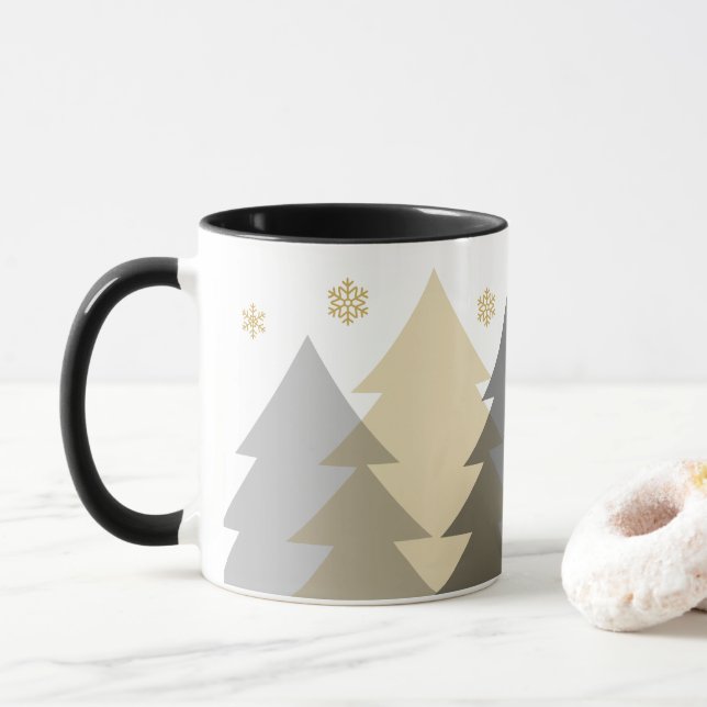 Christmas Woodlands Coffee Mug (With Donut)