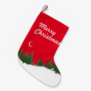 Christmas Woods Scene Stocking