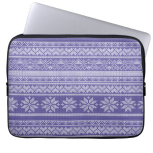 Christmas Wool Knit Sweater Christmas Holiday Laptop Sleeve