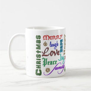 Christmas Word Art Coffee Mug