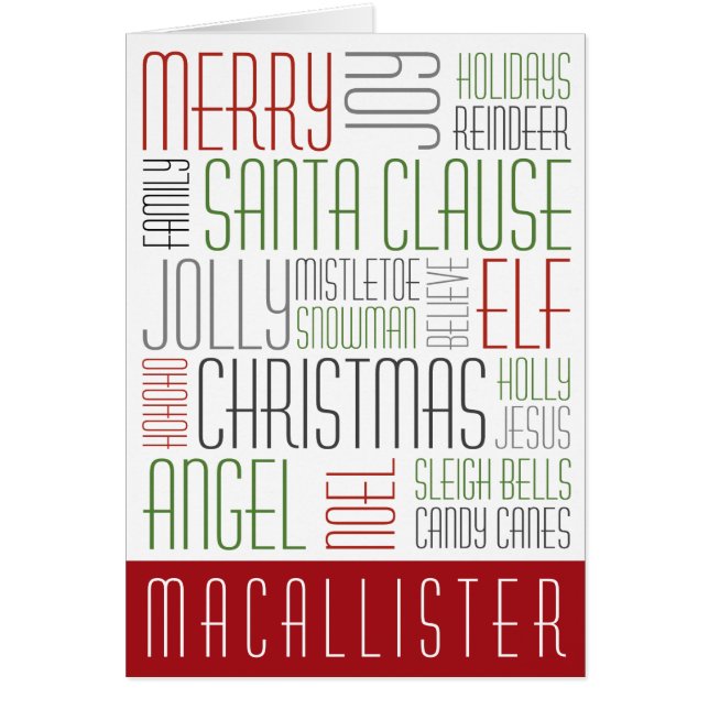 Christmas Words (Front)