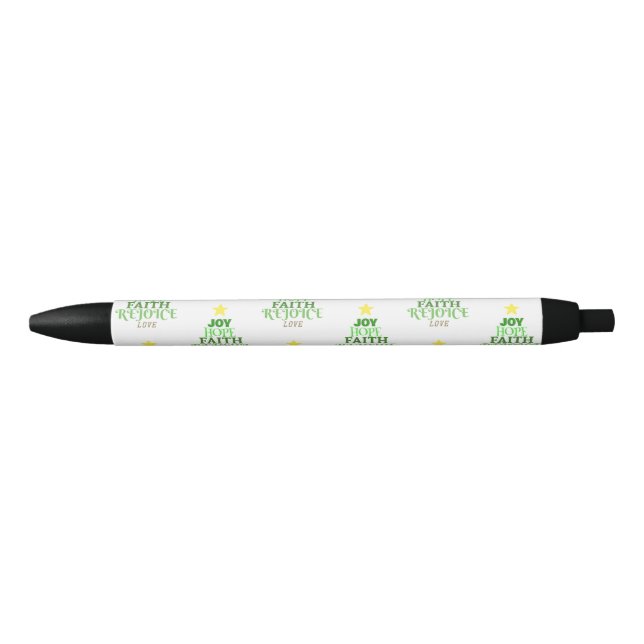 Christmas Words Christmas Tree Black Ink Pen (Front)