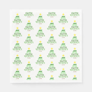 Christmas Words Christmas Tree Napkin