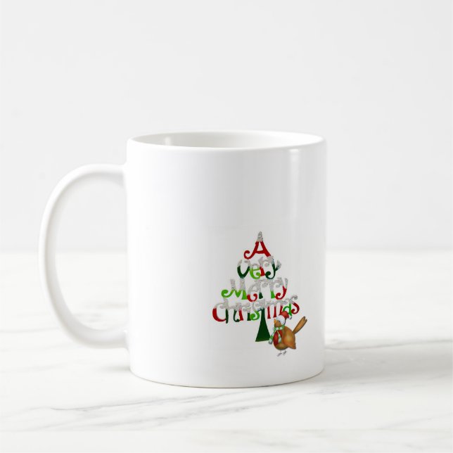 Christmas Words Coffee Mug (Left)