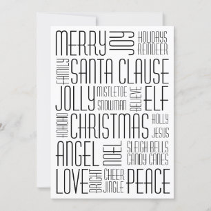 Christmas Words - Holidayzfordayz Holiday Card