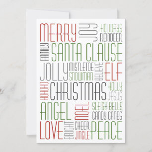 Christmas Words - Holidayzfordayz Holiday Card
