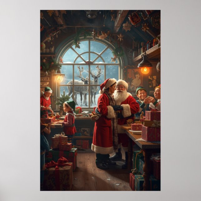 Christmas Workshop with Santa and Mrs Claus Poster (Front)