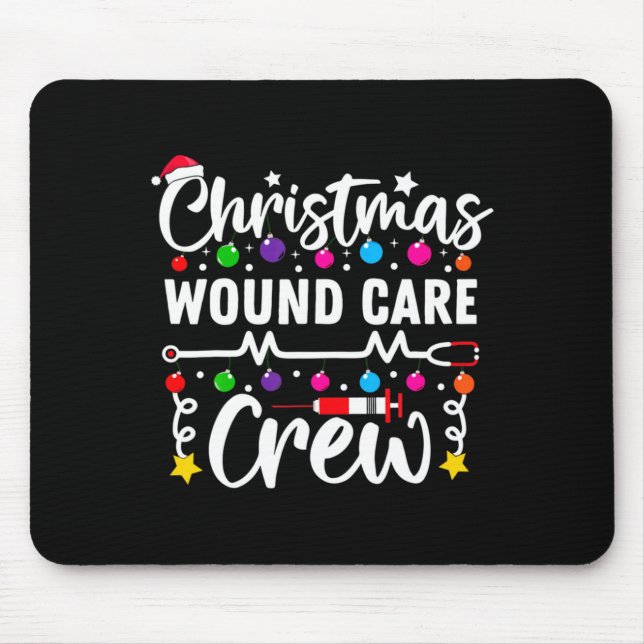 Christmas Wound Care Crew Nurse Xmas Nursing Rn Lp Mouse Mat (Front)
