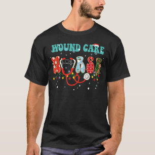 Christmas Wound Care Nurse Nursing Wound Ostomy X- T-Shirt