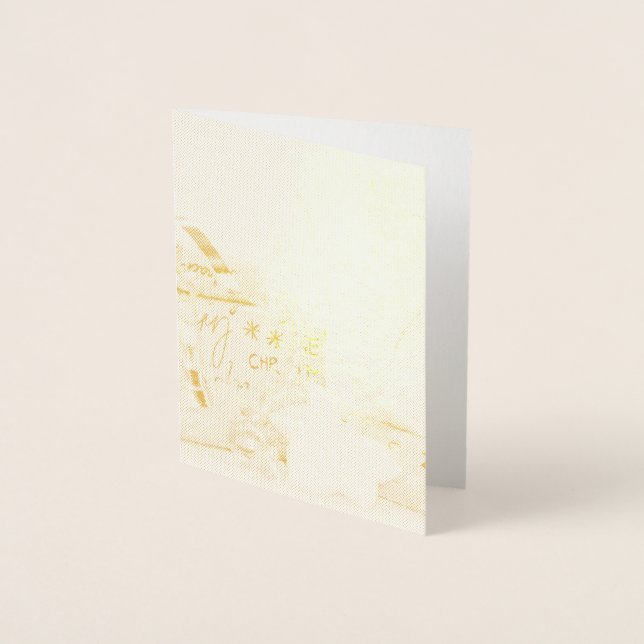 Christmas Wrapped Parcels Foil Card (Front)