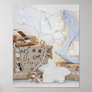 Christmas Wrapped Parcels Poster