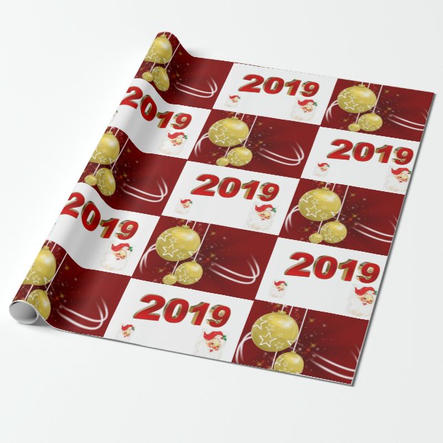 Christmas Wrapping Paper 2019 (Unrolled)