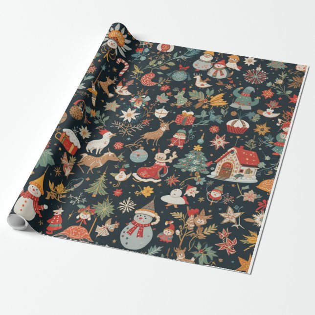 Christmas Wrapping Paper 30 inches x 15 feet (Unrolled)