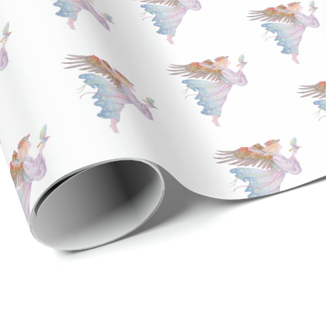Christmas Wrapping Paper-Angel Wrapping Paper (Roll Corner)