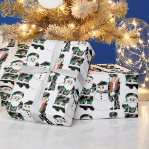 Christmas wrapping paper, Camo Christmas Wrapping Paper