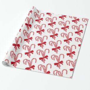 Christmas Wrapping Paper-Candy Canes Wrapping Paper
