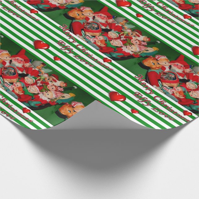 Christmas Wrapping Paper Elf (Corner)
