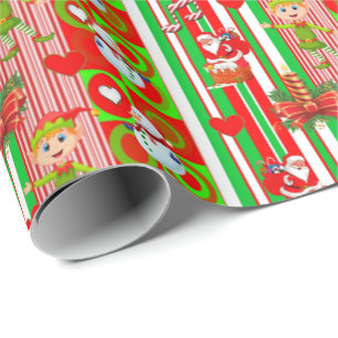 Christmas Wrapping Paper Elf