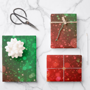 Christmas Wrapping Paper Flat Sheet Set
