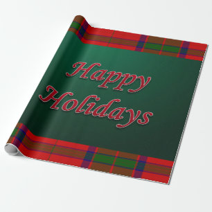 Christmas Wrapping Paper Happy Holidays