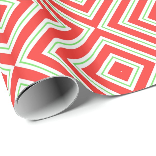 Christmas Wrapping Paper-Holiday Diamond Wrapping Paper (Roll Corner)
