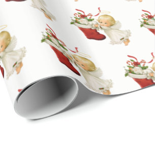 Christmas Wrapping Paper-Little Angel Wrapping Paper