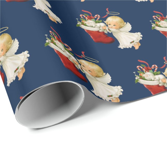 Christmas Wrapping Paper-Little Angel Wrapping Paper (Roll Corner)
