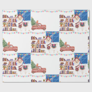 Christmas Wrapping Paper  llama