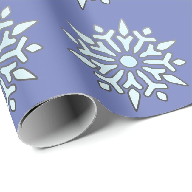 Christmas Wrapping Paper Nordic Snowflakes (Roll Corner)