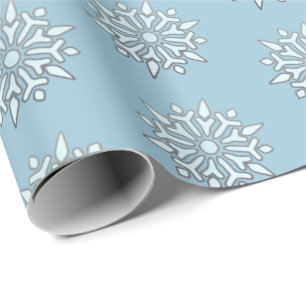 Christmas Wrapping Paper Nordic Snowflakes