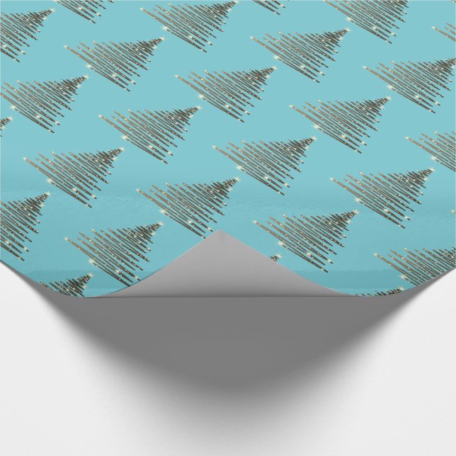 Christmas Wrapping Paper-Oh Christmas Tree Wrapping Paper (Corner)